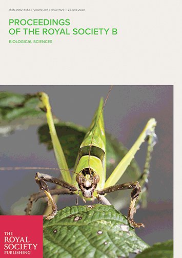 Proceedings of the Royal Society B: Biological Sciences cover