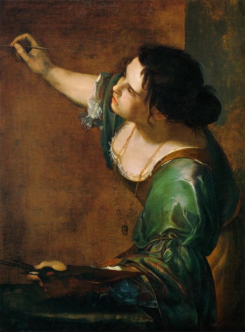 Self-Portrait as the Allegory of Painting by Aretmisia Gentileschi.jpg