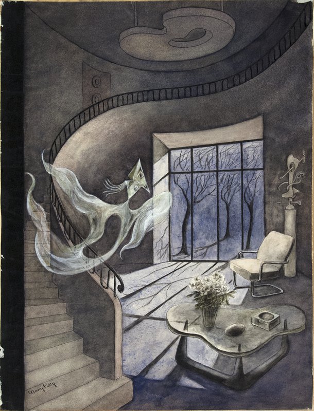 Modern Ghost in a Modern House by Mary Petty