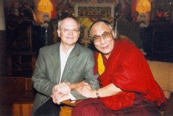 Arthur Zajonc with the Dalai Lama