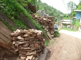 "Self Sufficient" by Natasha Andrews, Mon Repos, Trinidad. Andrews captured a crude, but efficient attempt by her neighbors to protect their homes from landslides