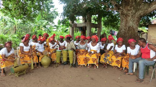 People Gathered for a Funderal Ceremony in Imo State Nigeria