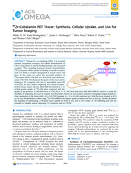 89Zr-Cobalamin PET Tracer: Synthesis, Cellular Uptake, and Use for Tumor Imaging.