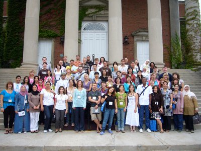 2014 FLTA students gather on the steps of Hendricks Chapel