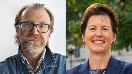 George Saunders and Gretchen Ritter.