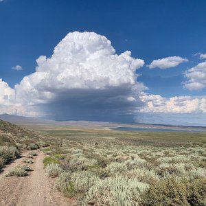 Summer storm developing over desert regions of Great Basin