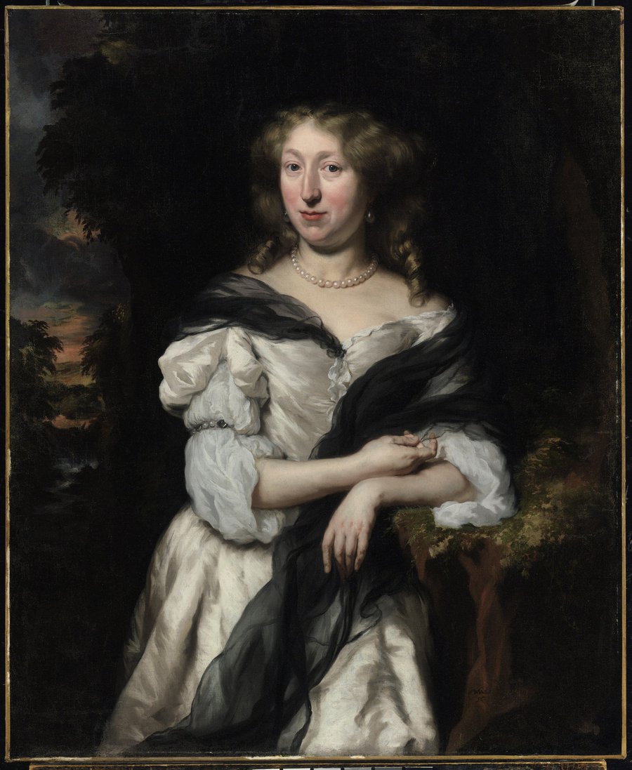 17th-century Dutch painting  of a woman.