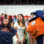 Otto and Students at Welcome Reception