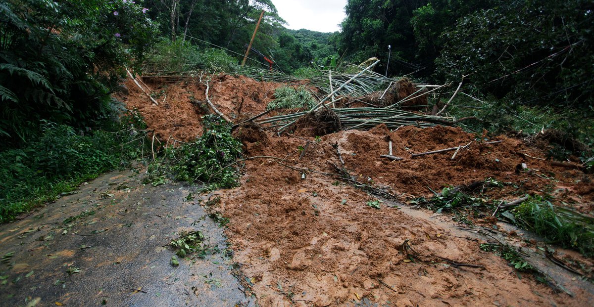 Mudslide in Brazil.