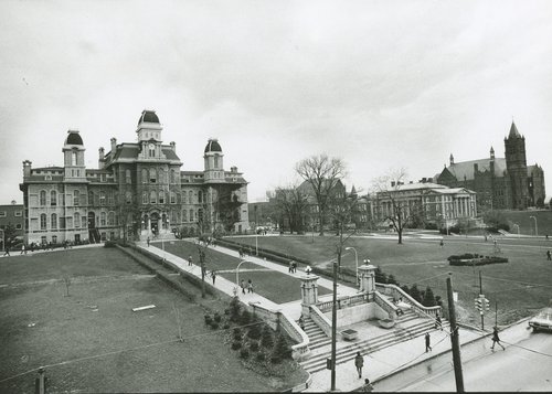 Archival image of Hall of Languages.