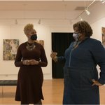 Tanisha Jackson and Lavett Ballard at Community Folk Art Center