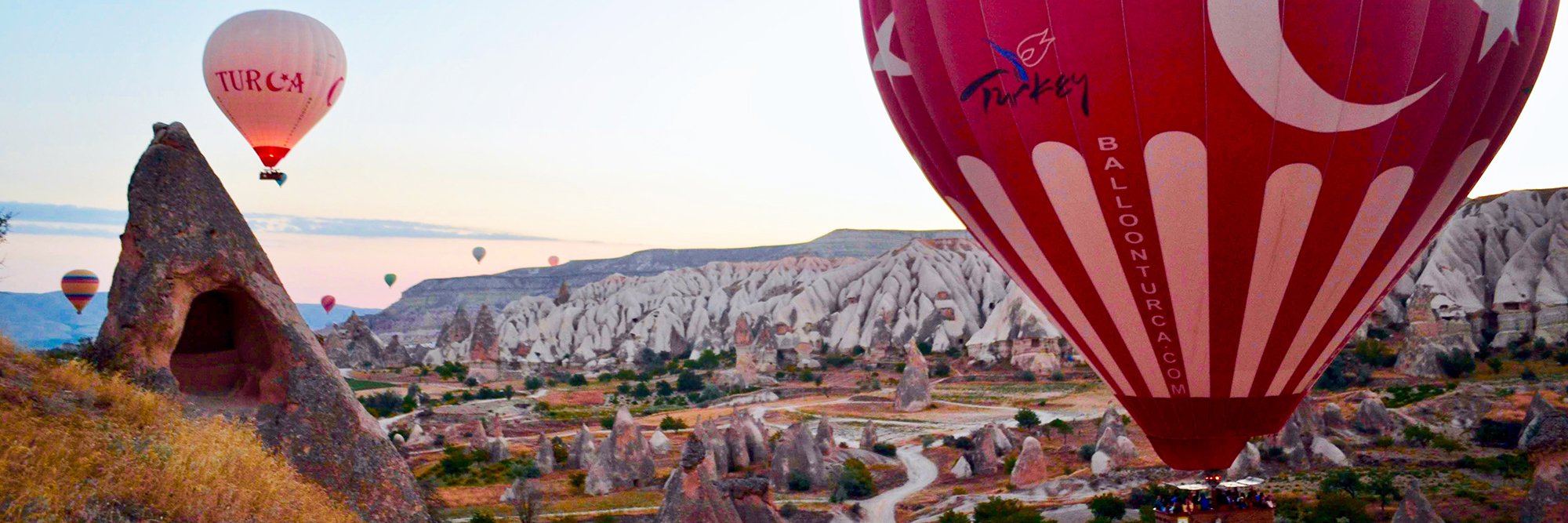 Hot air balloons over Ürgüp, Turkey