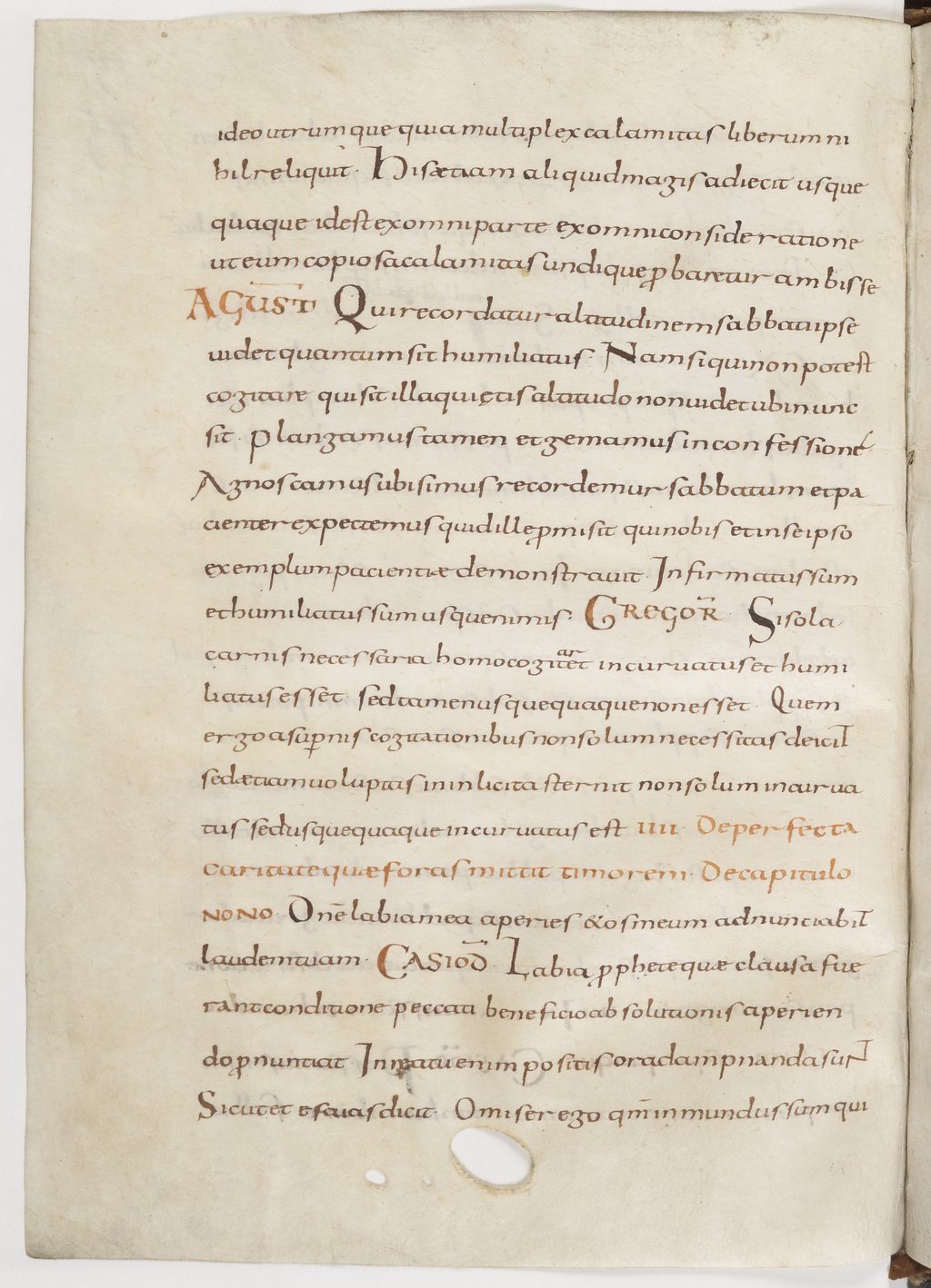 Folio from Glosae in Regula