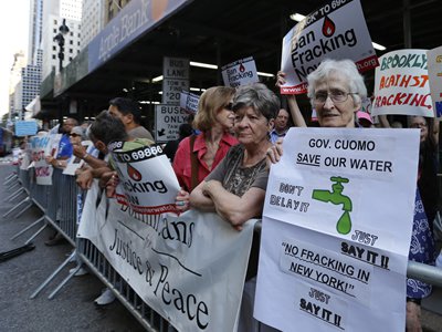 A fracking rally in New York City, 2014. (Photo by A. Katz / Shutterstock, Inc.)