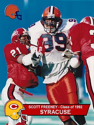 Freeney was one of Syracuse's top recruits in 1992.