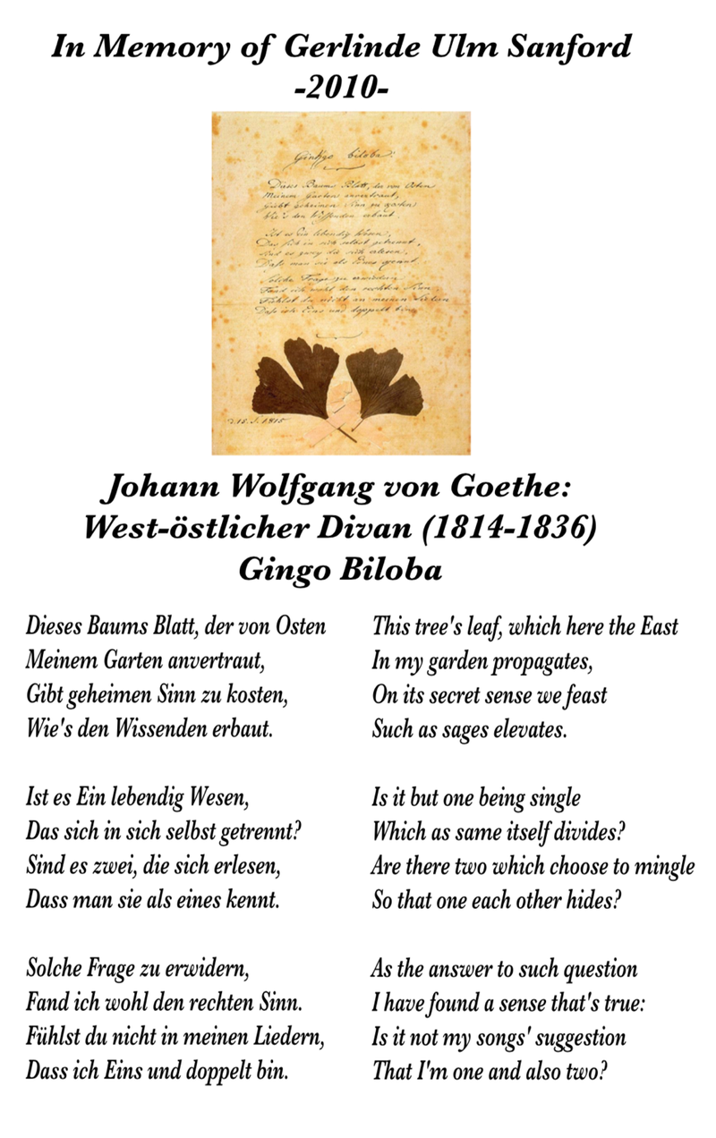 Goethe Poem
