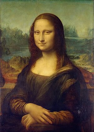Leonardo da Vinci, "Mona Lisa," c. 1503-05, oil on panel 30-1/4 x 21 inches (Musée du Louvre/Wikimedia Commons)