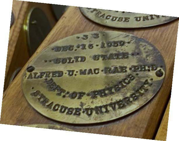 Brass plaque for Al MacRae