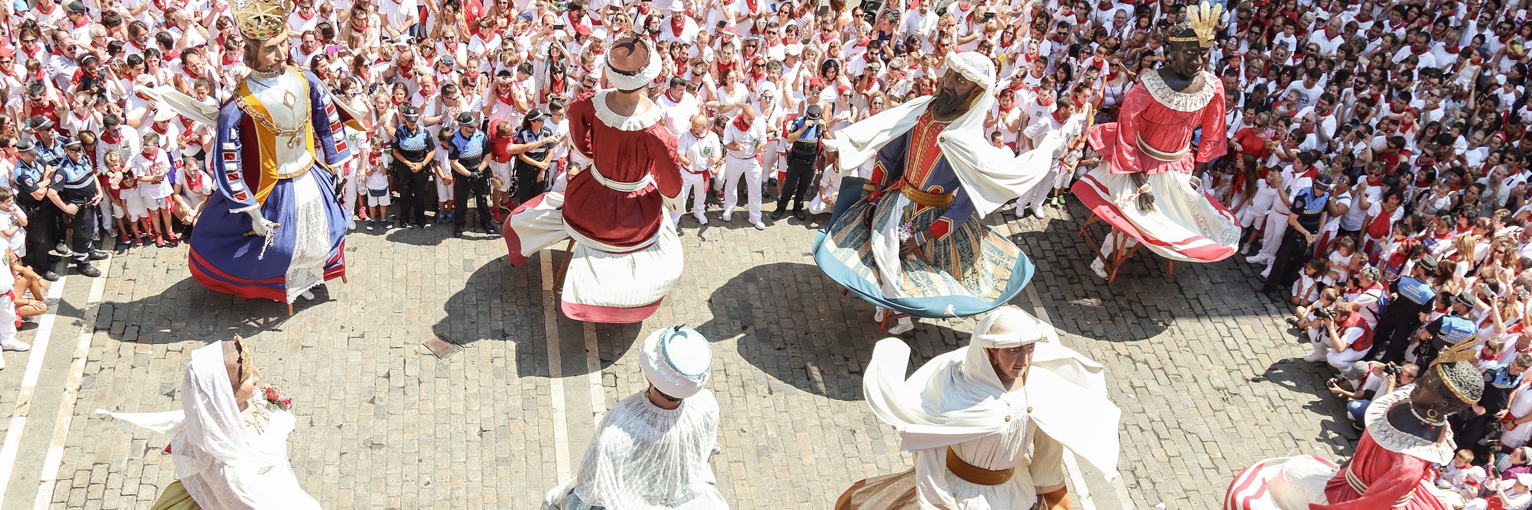 Final dance at the city hall in San Fermin, Pamplona, Spain