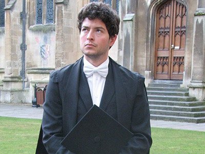 Alexander R. Weiss '12 at Exeter College, in Oxford.